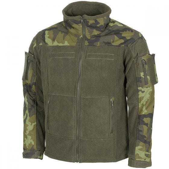 MFH US Combat Fleece Jacket Czech Woodland