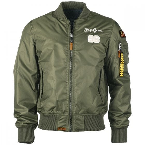 Mil-Tec Top Gun Flight Jacket Tomcat Olive Drab