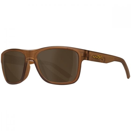 Wiley X WX Ovation Glasses - Brown Lenses / Matte Rootbeer Frame