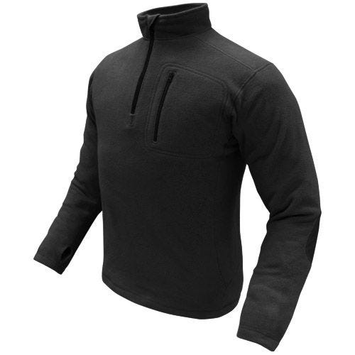 Condor 1/4 Zip Fleece Pullover Black