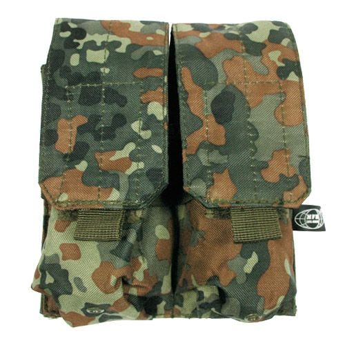 MFH Double M4/M16 Magazine Pouch MOLLE Flecktarn