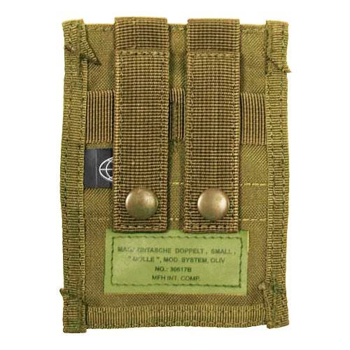 MFH Double 9mm Magazine Pouch Small MOLLE Coyote