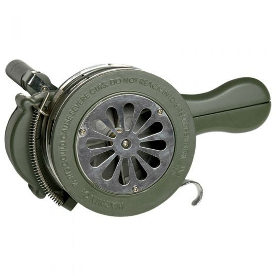 Mil-Tec Hand Crank Siren Olive