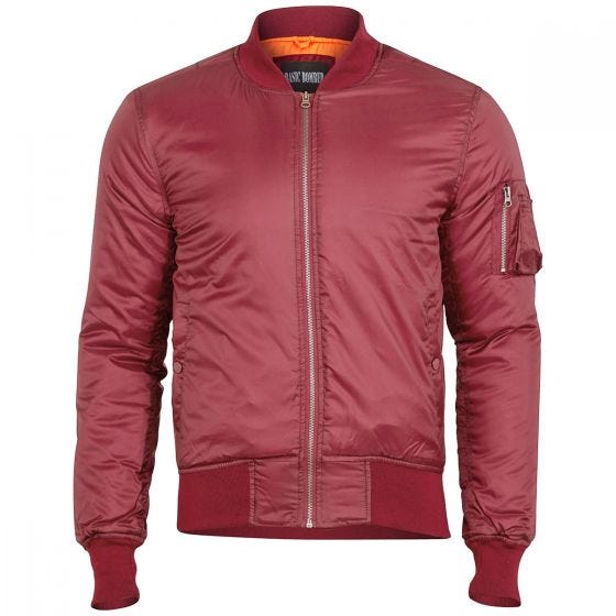 Surplus Basic Bomber Jacket Bordeaux