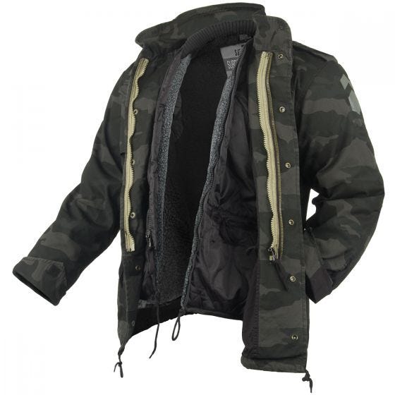 Surplus M65 Regiment Jacket Black Camo