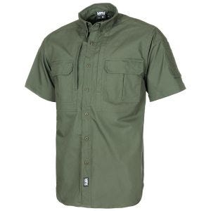 MFH Short Sleeved Teflon Coated Ripstop Attack Shirt OD Green
