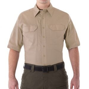 First Tactical Men's V2 Short Sleeve Tactical Shirt Khaki