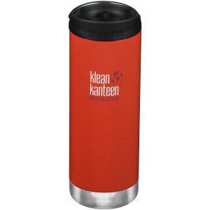 Klean Kanteen TKWide 473ml Insulated Bottle Cafe Cap Post Box Red