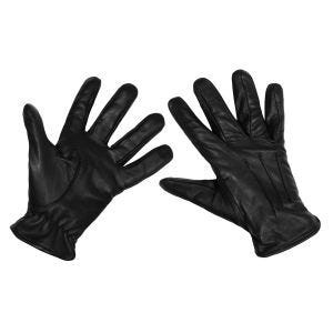 MFH Safety Leather Gloves Black