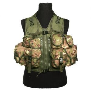 Mil-Tec Ultimate Assault Vest Vegetato Woodland