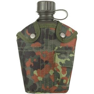 Mil-Tec Canteen with Cover 1 Litre Flecktarn