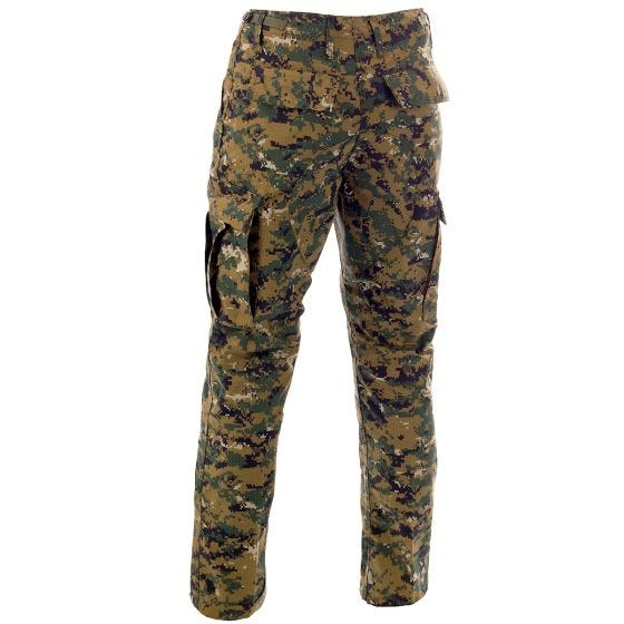 MFH BDU Combat Trousers Ripstop Digital Woodland
