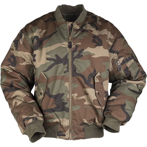 Mil-Tec MA-1 Flight Jacket Woodland