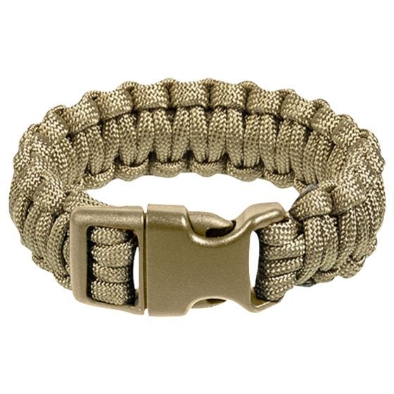 Mil-Tec Paracord Wrist Band 22mm Coyote