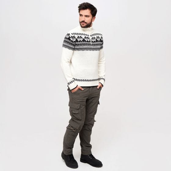 Brandit Troyer Norweger Pullover White