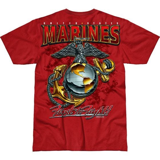 7.62 Design USMC Eagle, Globe & Anchor Battlespace T-Shirt Scarlet
