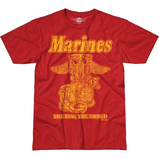 7.62 Design USMC Retro Battlespace T-Shirt Scarlet