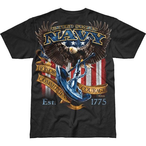 7.62 Design USN Fighting Eagle Battlespace T-Shirt Black