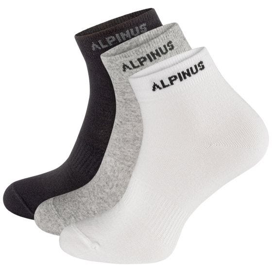 Alpinus Puyo 3-Pack Socks Black-Grey-White