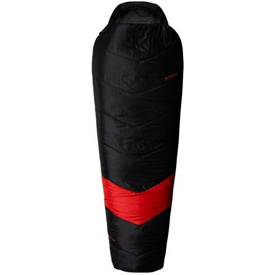 Alpinus Classic 1250 (Left) Sleeping Bag Black/Red
