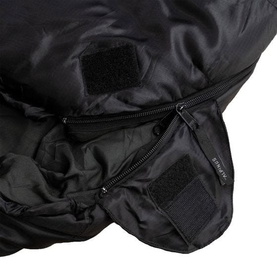 Alpinus Classic 1250 (Right) Sleeping Bag Black/Red