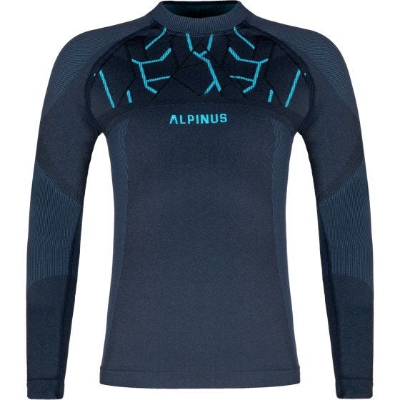 Alpinus Men's Outdoor Gausdal Thermoactive Base Layer Top Graphite Blue