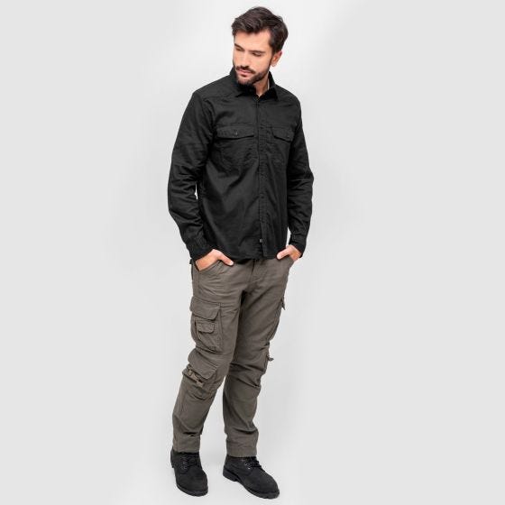 Brandit Flannel Shirt Black