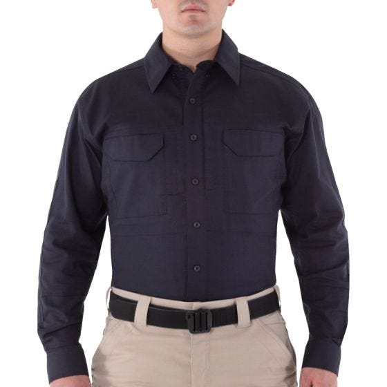 First Tactical Men's V2 Long Sleeve Tactical Shirt Midnight Navy