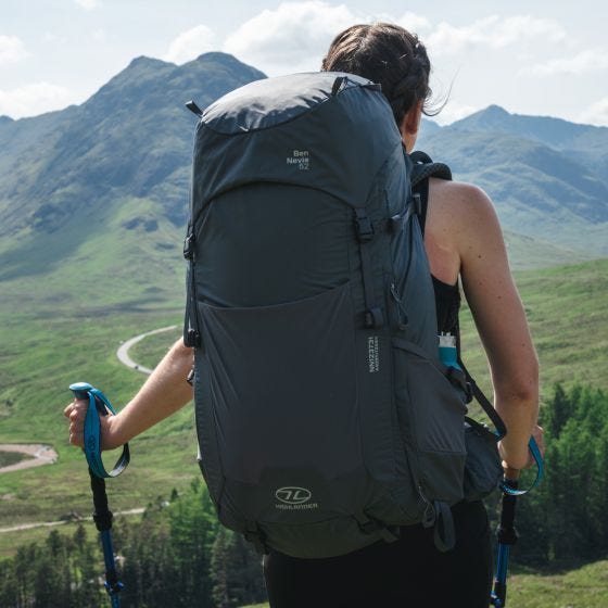 Highlander Women's Ben Nevis Rucksack 65L Petrol
