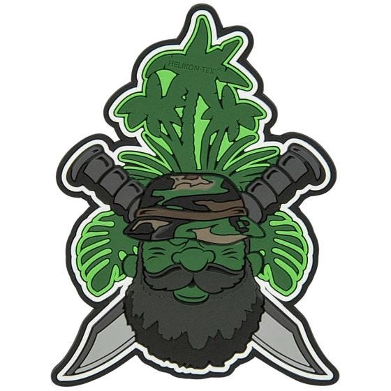 Helikon Beardman Patrol Patch Olive Green