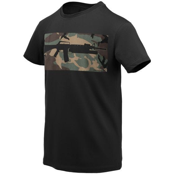 Helikon 16/203 Combo T-Shirt Black/US Woodland