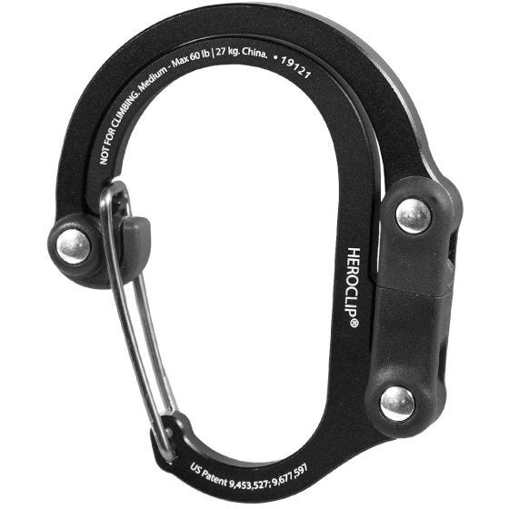 Heroclip Medium Gear Clip Stealth Black