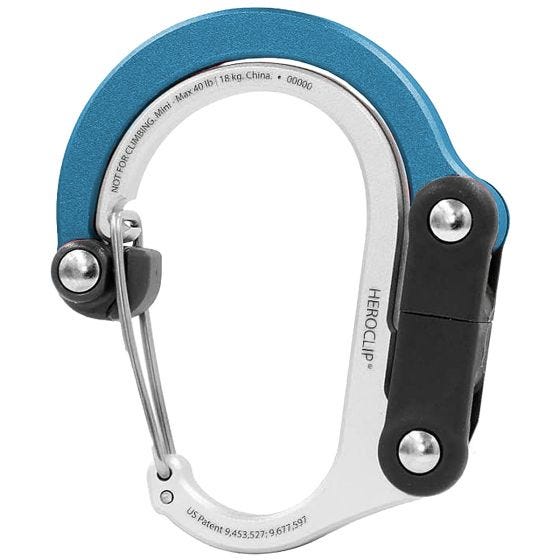 Heroclip Mini Gear Clip Blue Steel