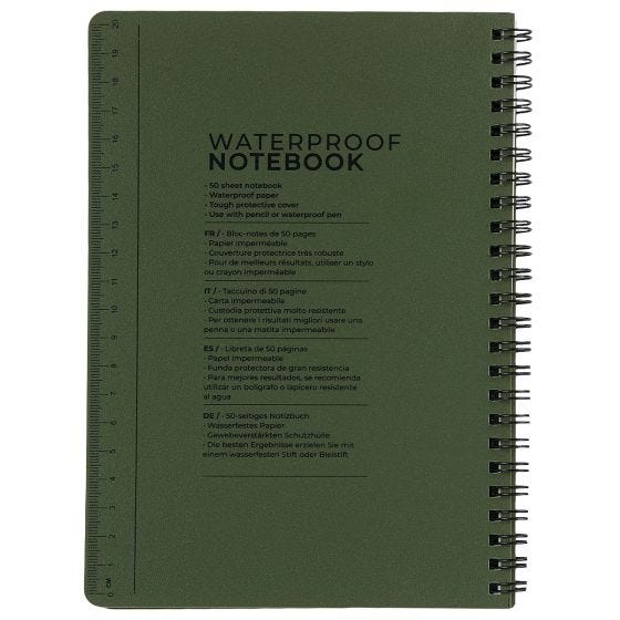 Highlander Forces A5 Waterproof Notebook Olive
