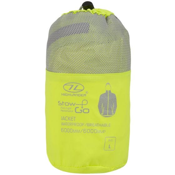 Highlander Stow & Go Packaway Jacket Yellow