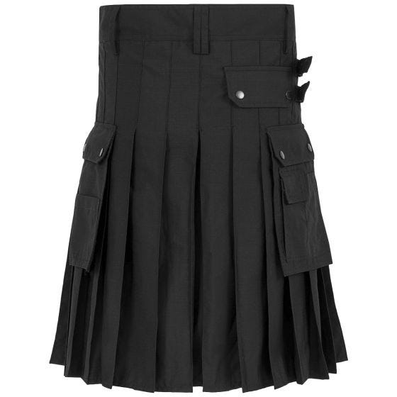 Highlander Combat Kilt Black