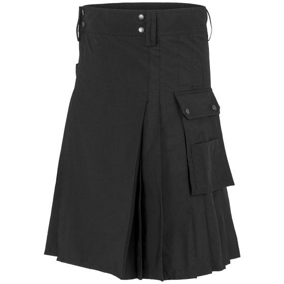 Highlander Combat Kilt Black