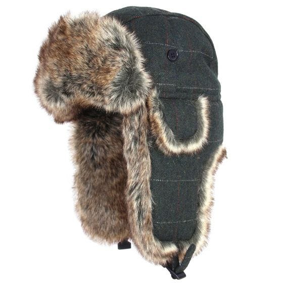 Jack Pyke Wool Blend Trapper Hat Green