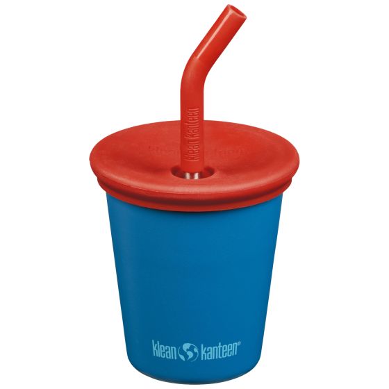 Klean Kanteen Kid's Cup 295ml w/Straw Lid Mykonos Blue