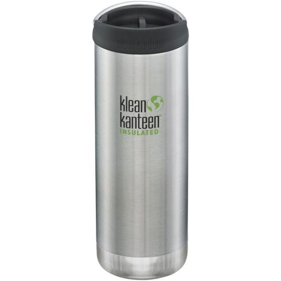 Klean Kanteen TKWide 473ml Insulated Bottle Cafe Cap Brushed Stainless