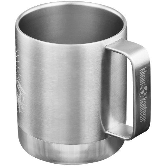 Klean Kanteen 355ml Insulated Camp Mug w/Tumbler Lid Mountain-Brushed Stainless