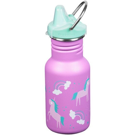 Klean Kanteen Kid Kanteen 355ml Bottle Sippy Cap Unicorns