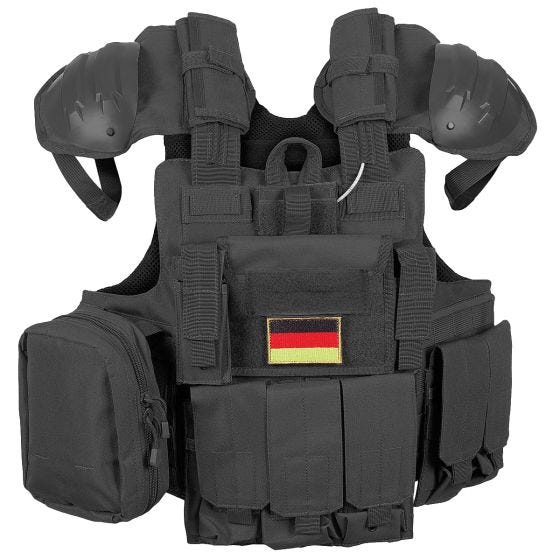 MFH Combat Vest with Quick Release Black