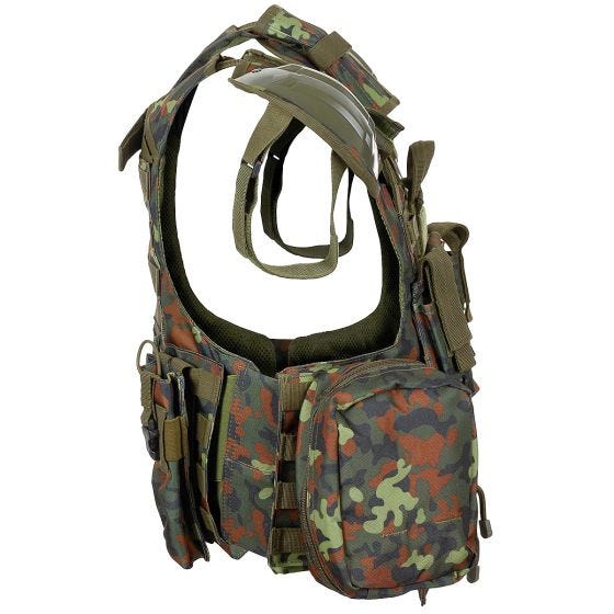 MFH Combat Vest with Quick Release Flecktarn