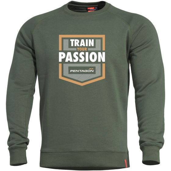 Pentagon Hawk Sweater Train your Passion Camo Green