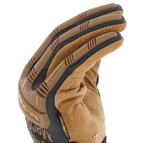 Mechanix Wear M-Pact Leather Gloves Brown