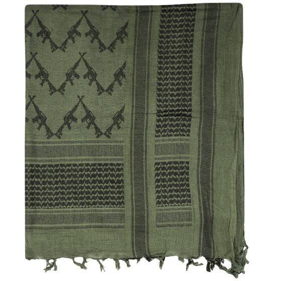 Mil-Tec Shemagh Scarf Rifles Olive / Black
