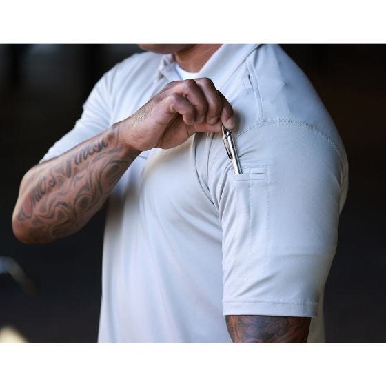 Propper EdgeTec Short Sleeve Polo Heather Grey