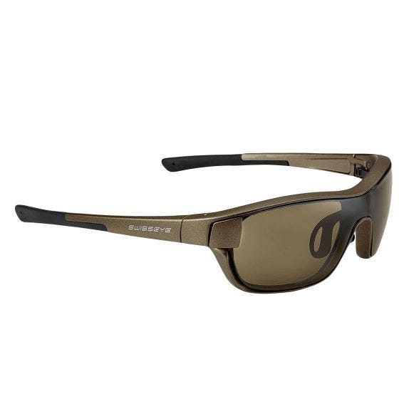 Swiss Eye M-Cover S Sunglasses Brown + Orange + Clear Lens / Bronze Frame