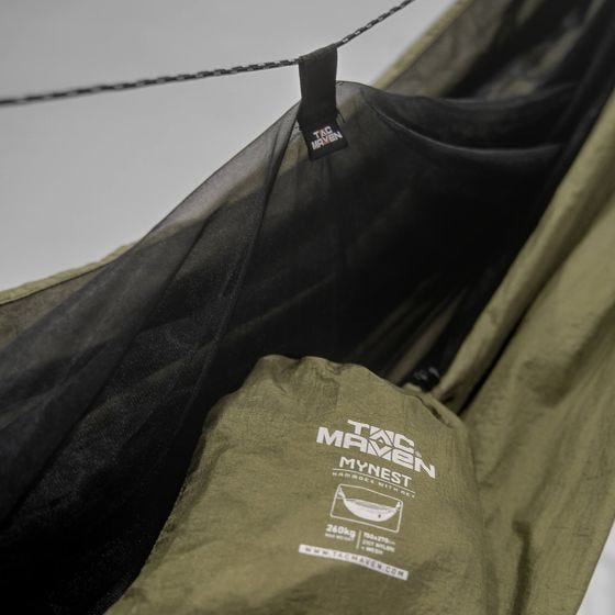 TAC MAVEN Mynest Hammock With Net RAL 7013